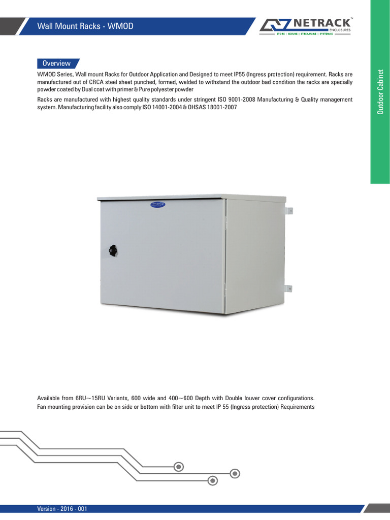 Wall-Mount-Racks-WMOD | PDF
