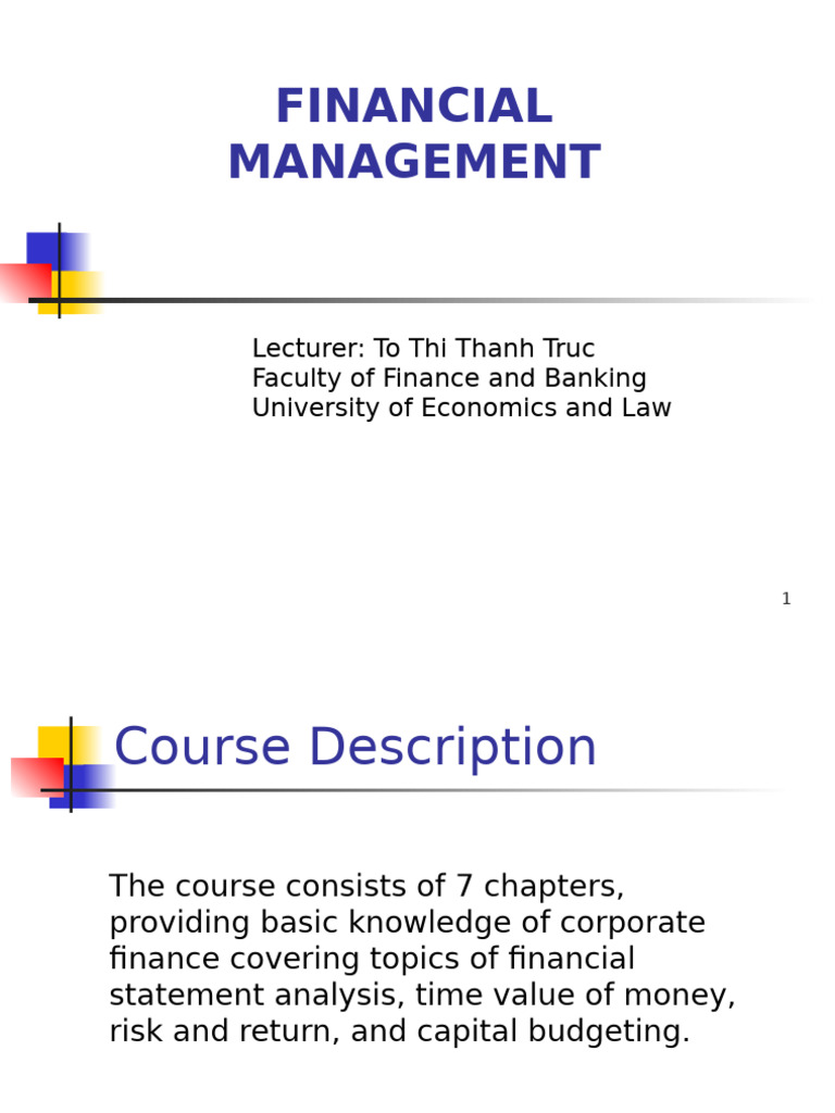 Corporate Finance Course Overview | PDF | Career & Growth