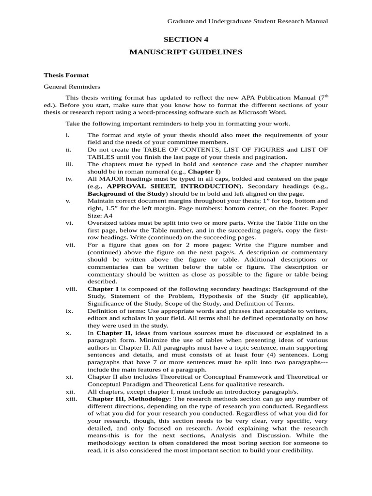 Thesis Background (Nov. 22, 2024) | PDF | Methodology | Data