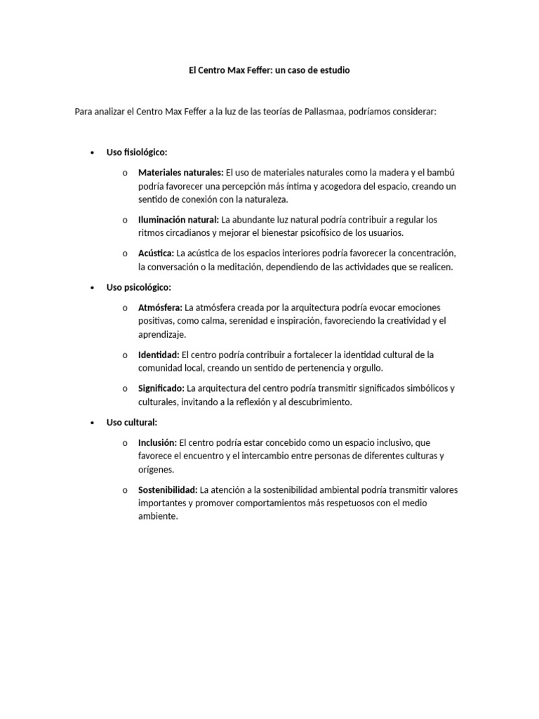 Centro Max Feffer: Estudio de Impacto Ambiental y Cultural | PDF ...
