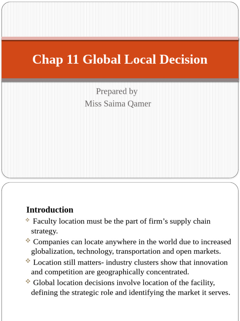 Global Location Strategies and Factors | PDF | World Trade Organization ...