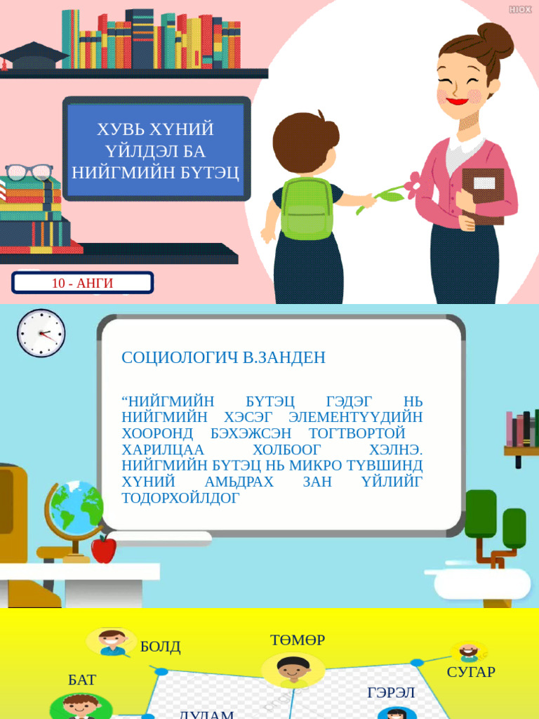 1.Хувь хүний үйлдэл ба нийгмийн бүтэц | PDF