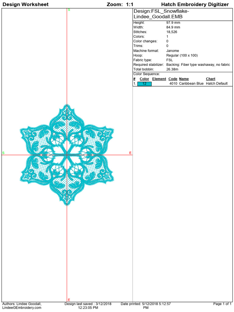 FSL Snowflake - Lindee Goodall | PDF