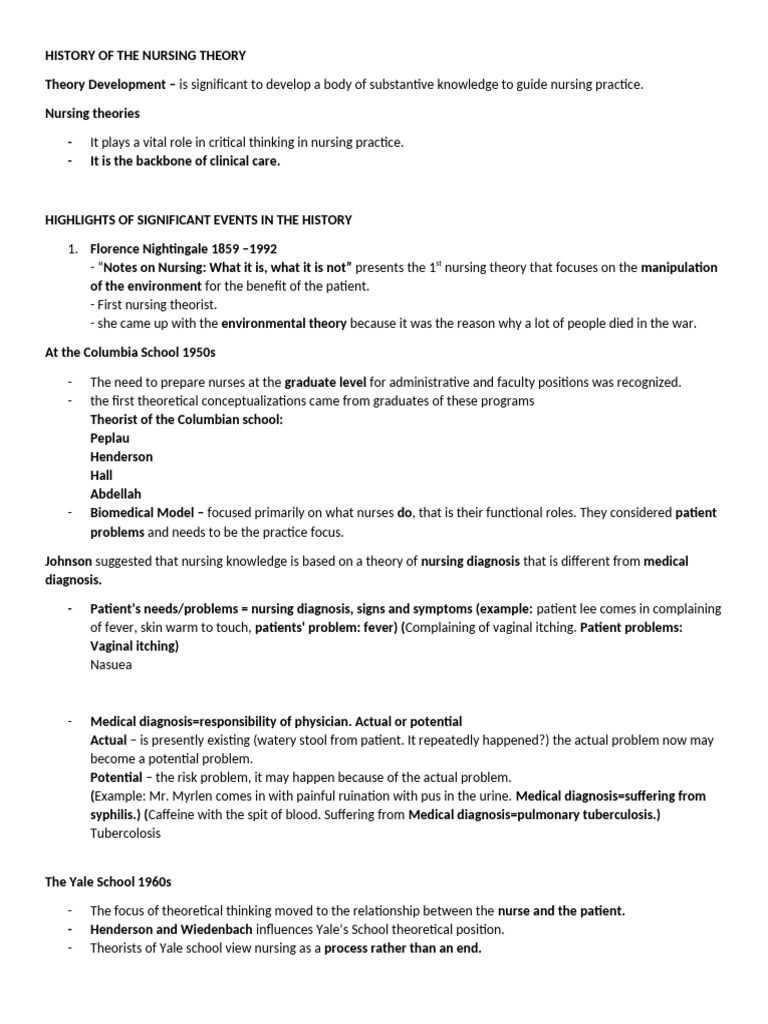History of Nursing Theory | PDF | Empiricism | Science