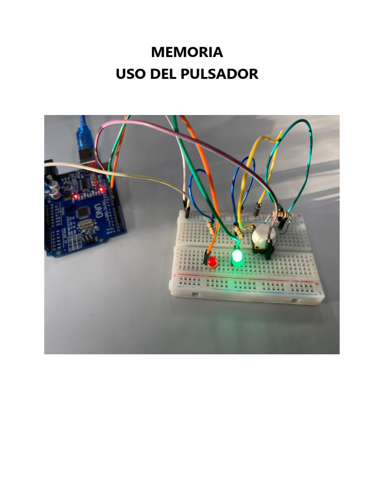 Uso del Pulsador en Arduino Tinkercad | PDF
