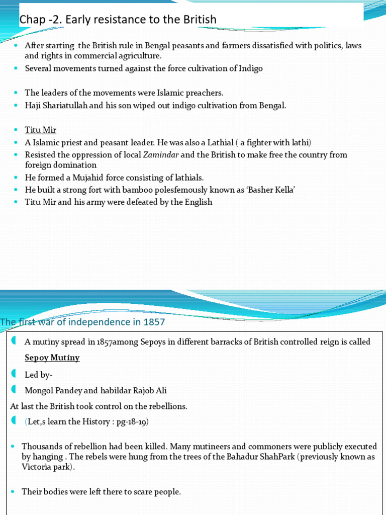 Chap 2 Early resistance to the British PDF