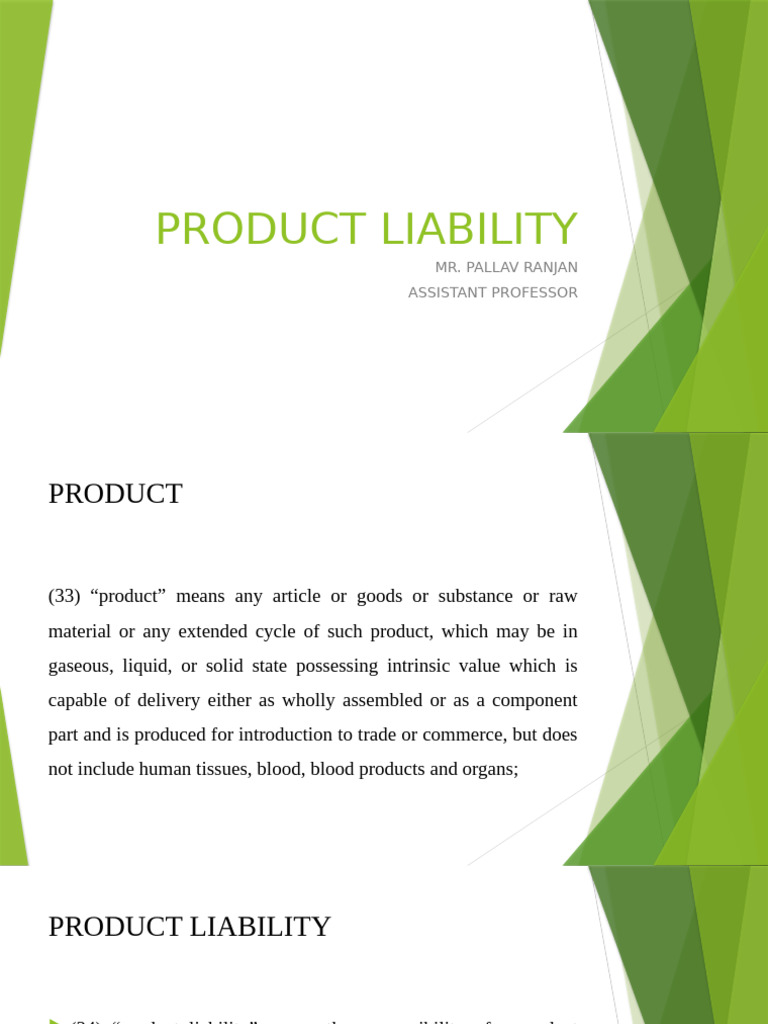 Product Liability | PDF | Legal Liability | Product Liability