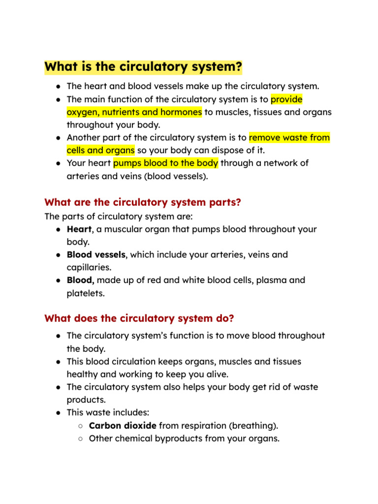 Bio 6 - Systems of Human Body 3 | PDF | Heart | Heart Valve