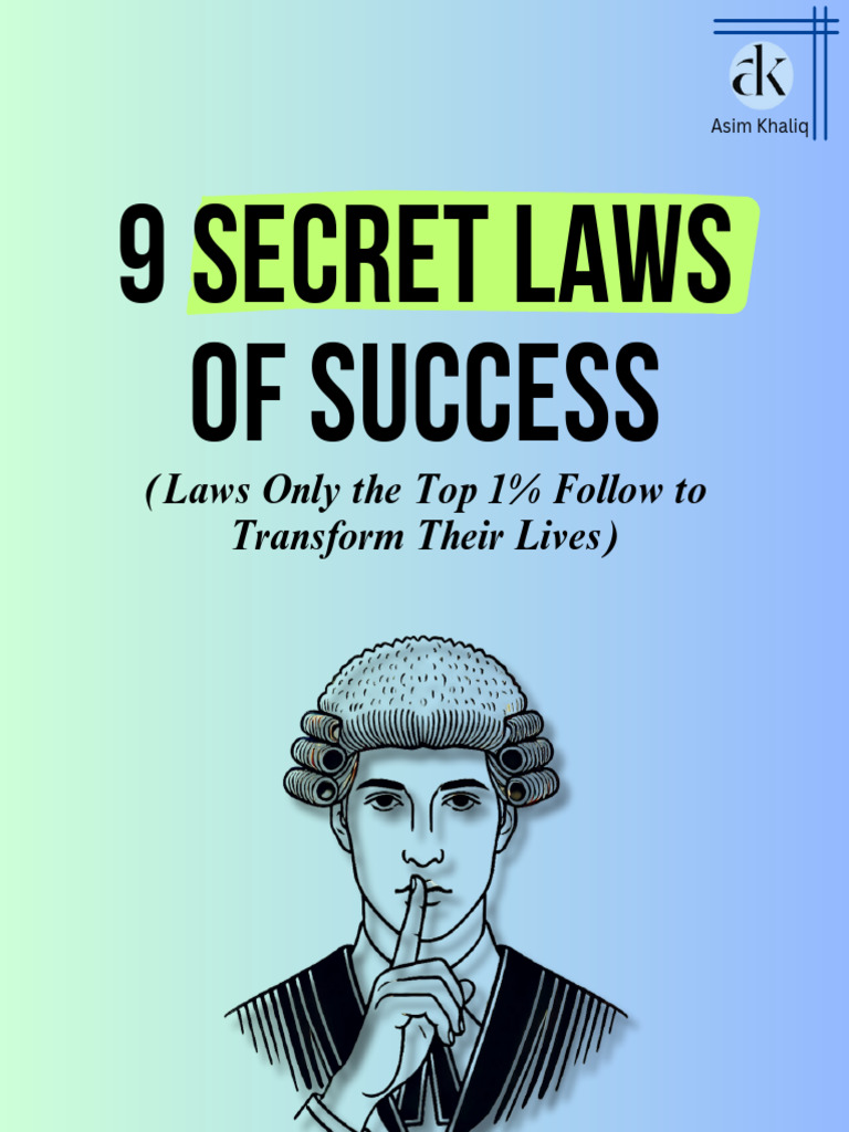 9 secret laws of success pdf career growth business