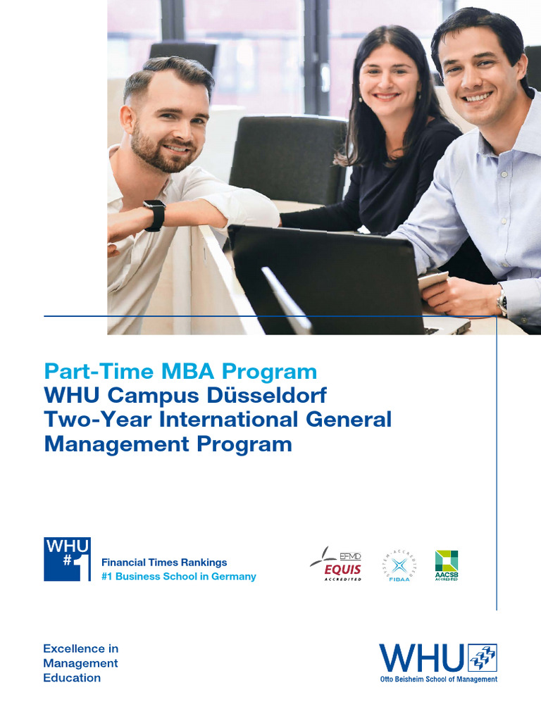 WHU Part-Time MBA Flyer | PDF | Master Of Business Administration ...
