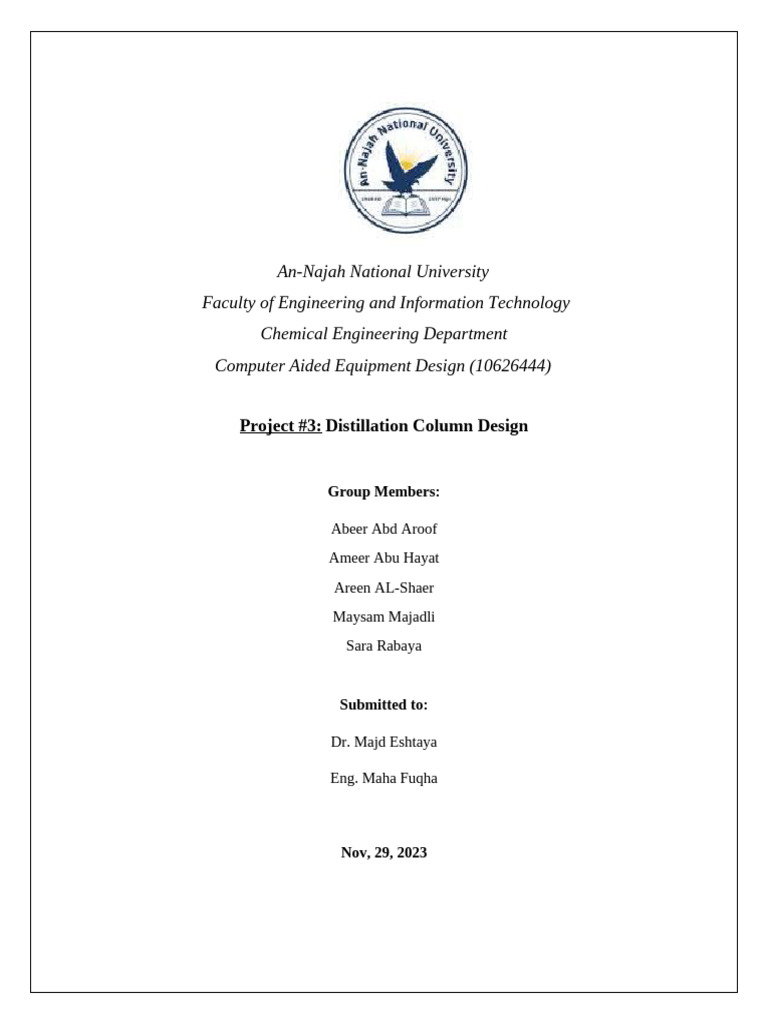 Distillation Column | PDF | Distillation | Unit Operations