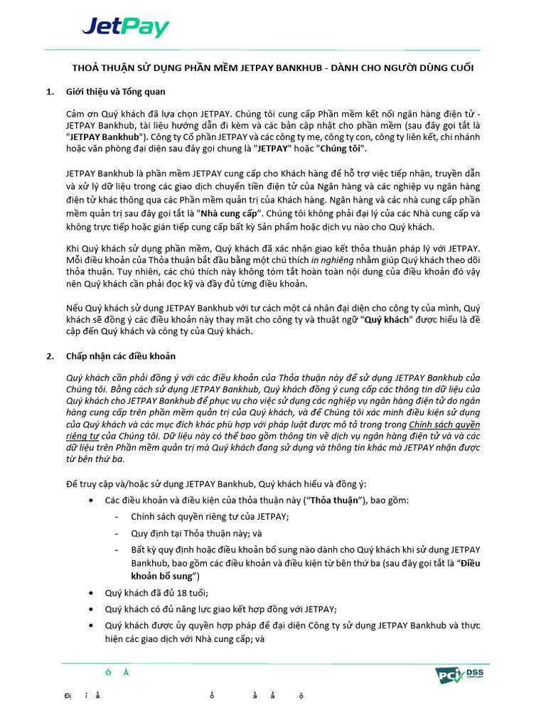 Agreement Term - Jetpay | PDF