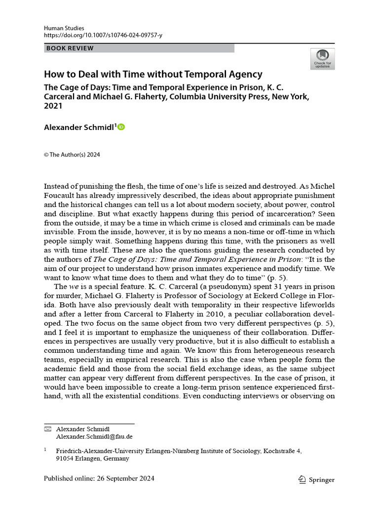 How To Deal With Time Without Temporal Agency The | PDF | Phenomenology ...