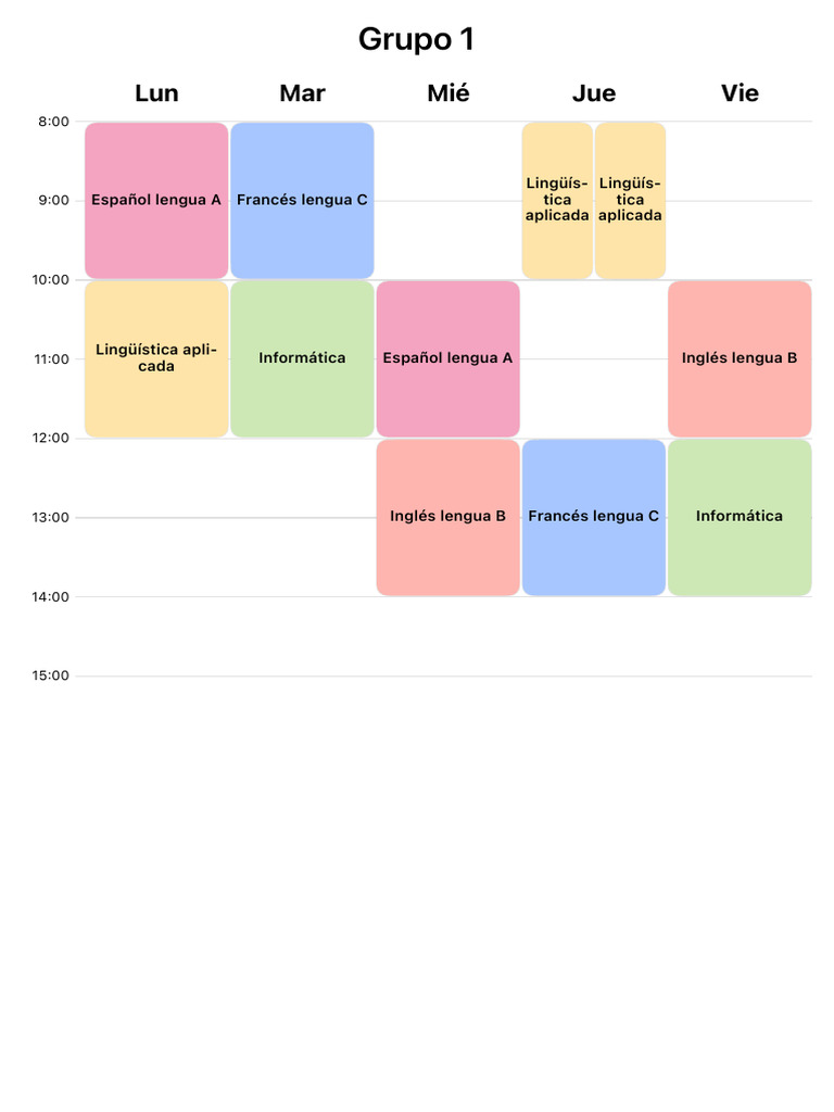 Timetable | PDF