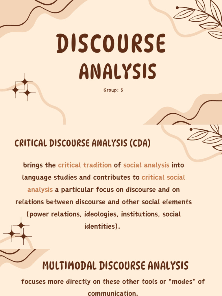 Discourse-Analysis-Group-5 20241107 094357 0000 | PDF | Discourse ...