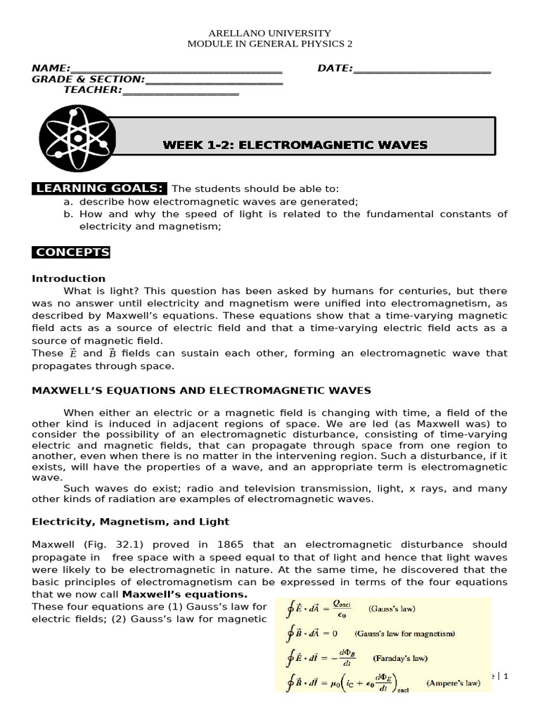 Understanding Electromagnetic Waves | PDF | Electromagnetic Radiation ...