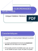 Subordinada Adjectiva