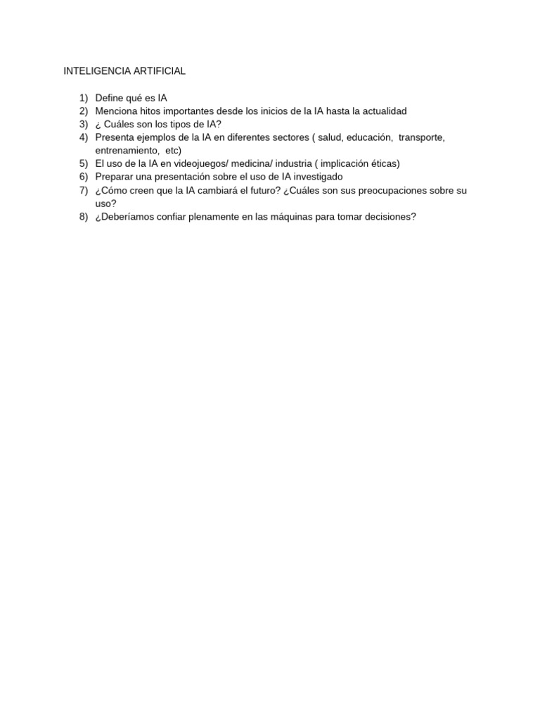 Guía Completa sobre Inteligencia Artificial | PDF | Informática ...