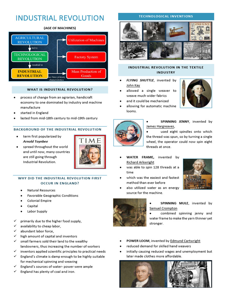 INDUSTRIAL REVOLUTION | PDF | Electricity | Industrial Revolution