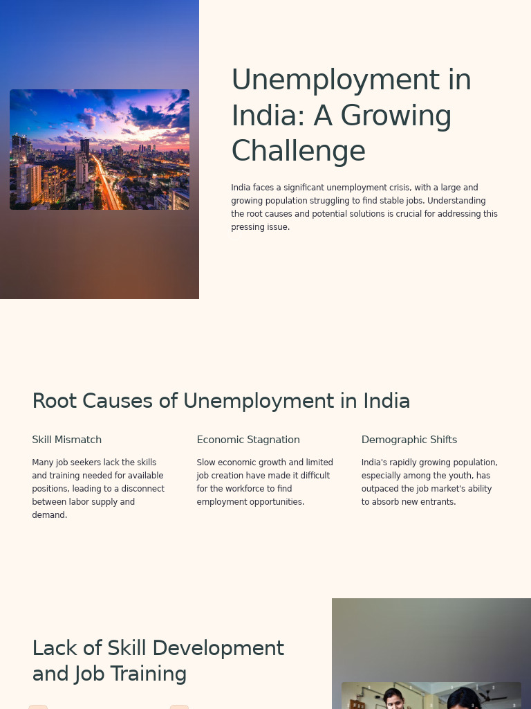 Unemployment Crisis in India: Causes & Solutions | PDF ...