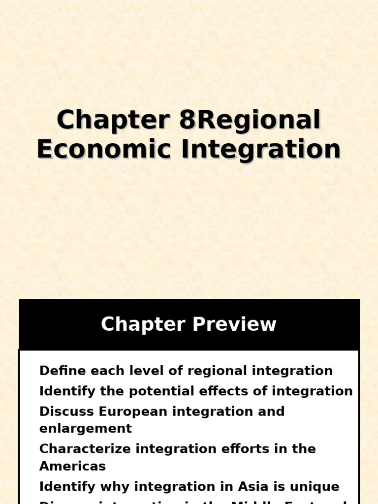 Regional Economic Integration | PDF | European Union | Economies