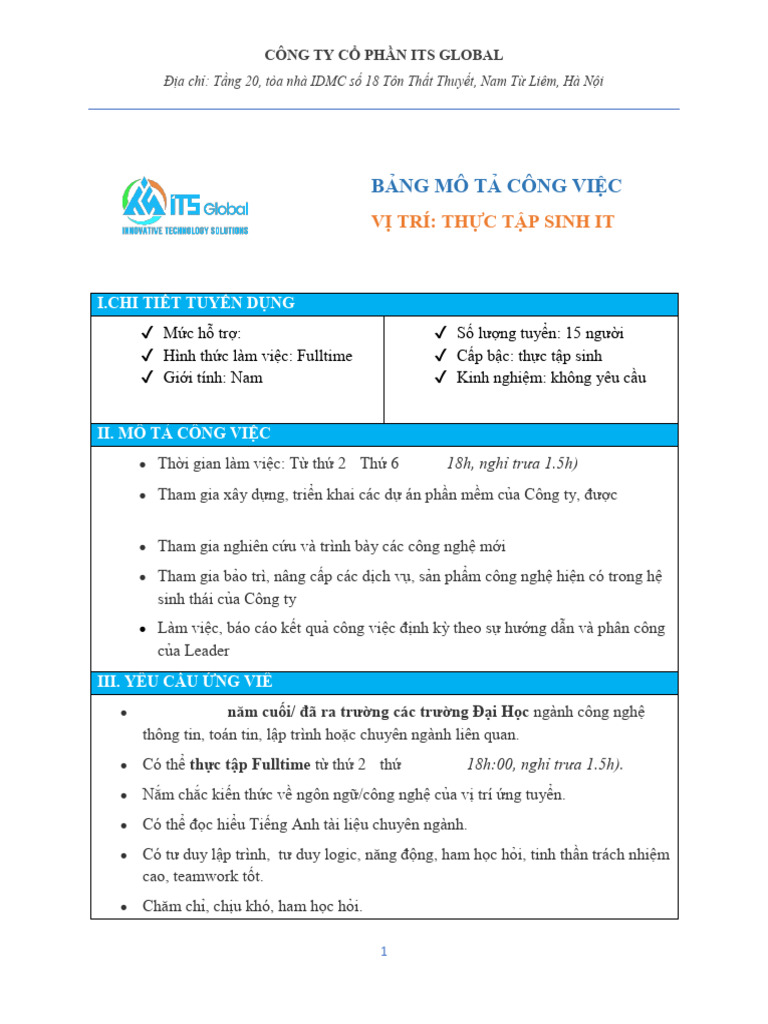 JD TTS It | PDF
