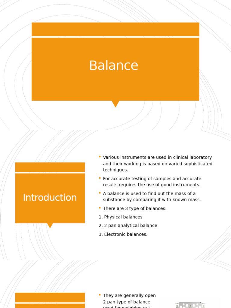 Types and Calibration of Laboratory Balances | PDF | Weighing Scale ...