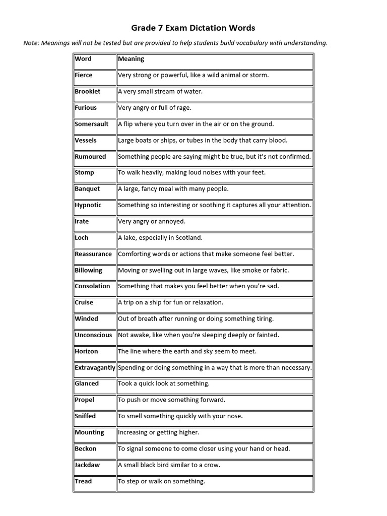 grade-7-exam-dictation-words-pdf