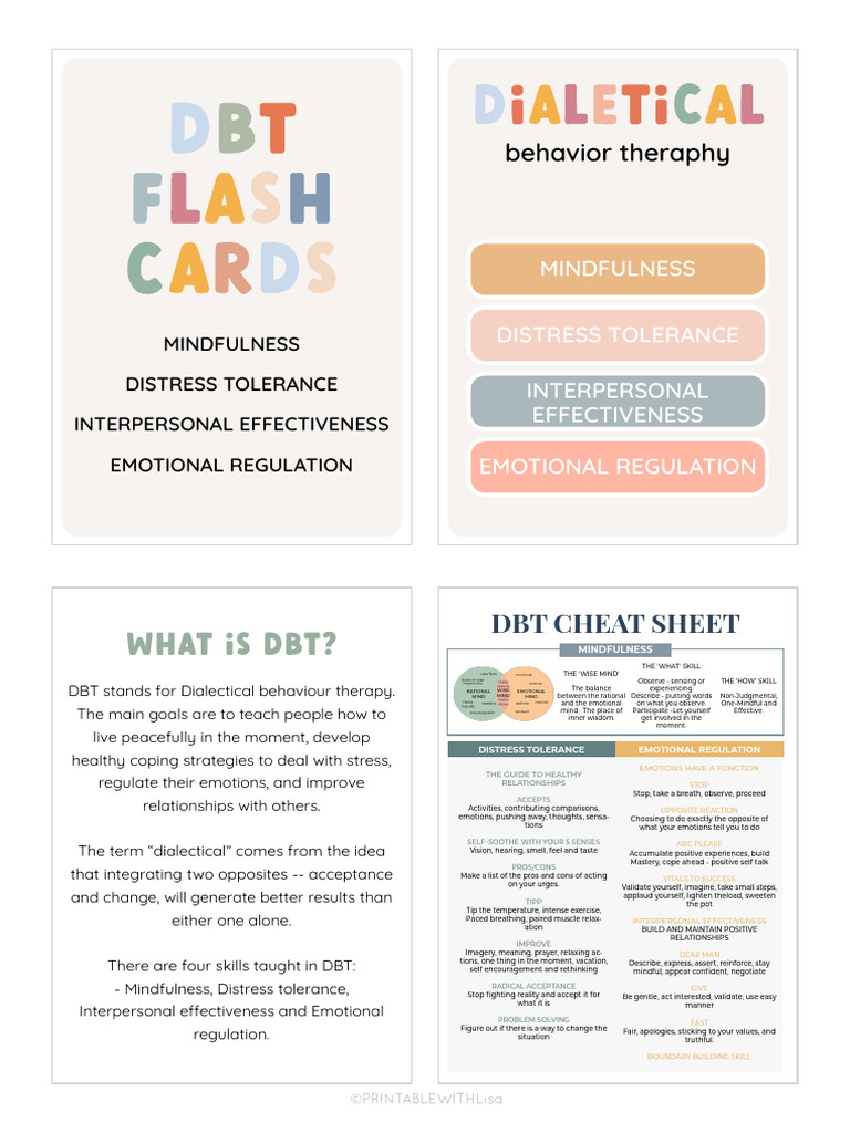 Dbt Diary Cards DBT Cards - Cognitive Distortions DBT Affirmations Card - 50 Dbt Flash Cards Dbt Diary Cards DBT Cards - Cognitive Distortions DBT Affirmations Card - 50 Dbt Flash Cards