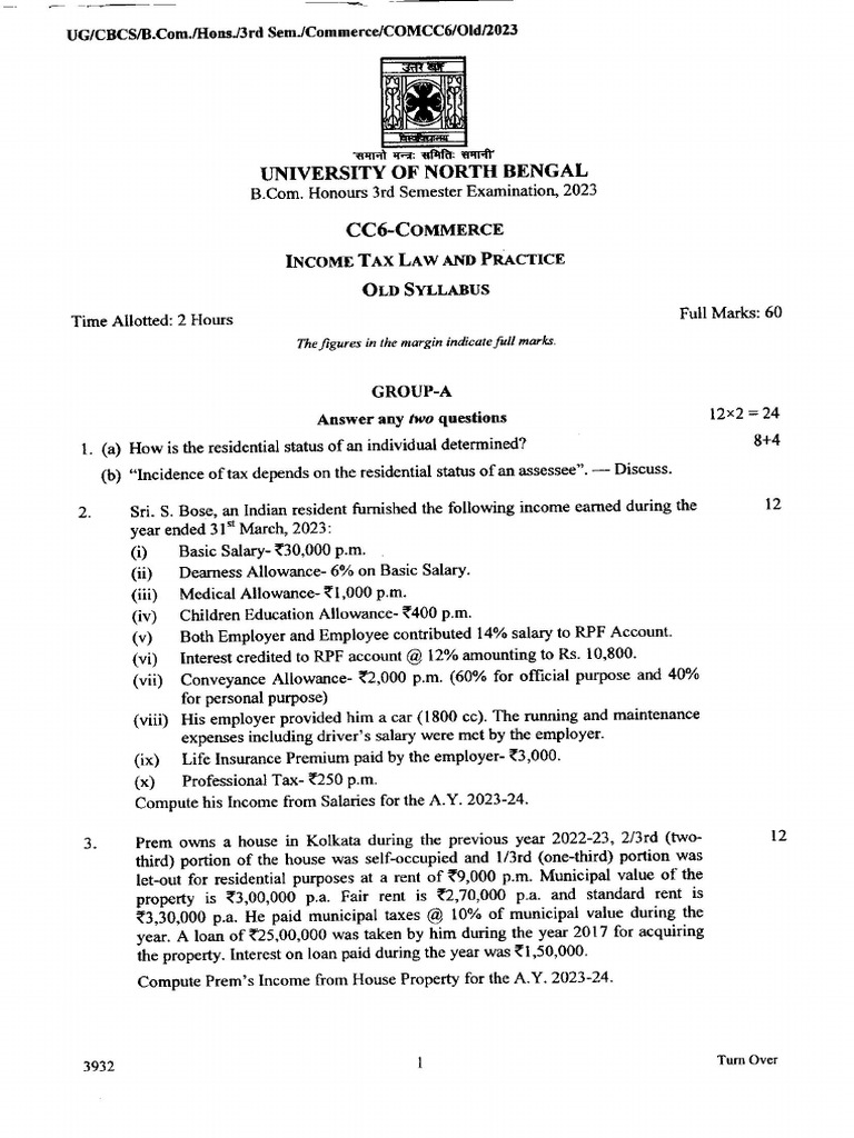 CC 6 Commerce Old 2023 | PDF