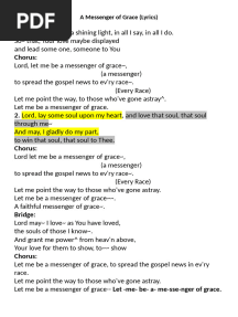 A Messenger of Grace