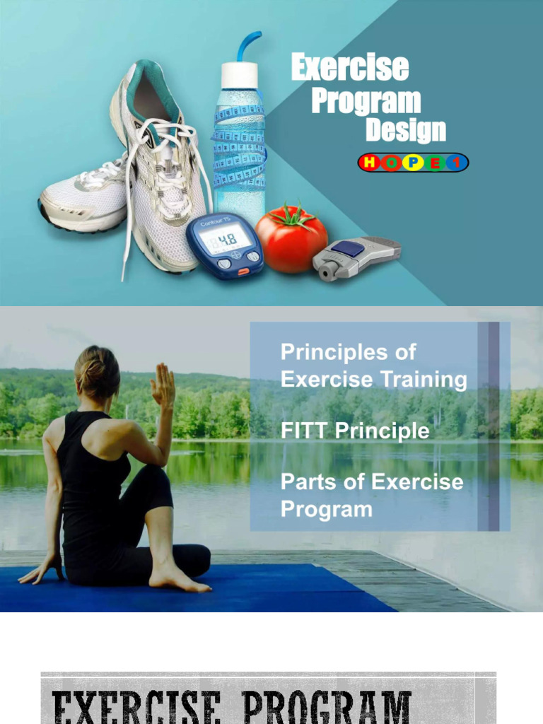 Exercise Program Design Principles | PDF | Goal | Physical Fitness