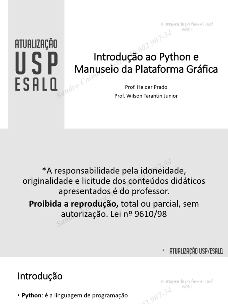 Introdução ao Python com Spyder | PDF | Python (linguagem de ...