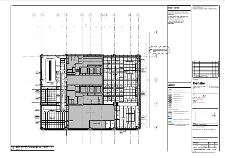 I-1516 - Reflected Ceiling Plan - Level 13 | PDF | Ceiling | Queensland ...