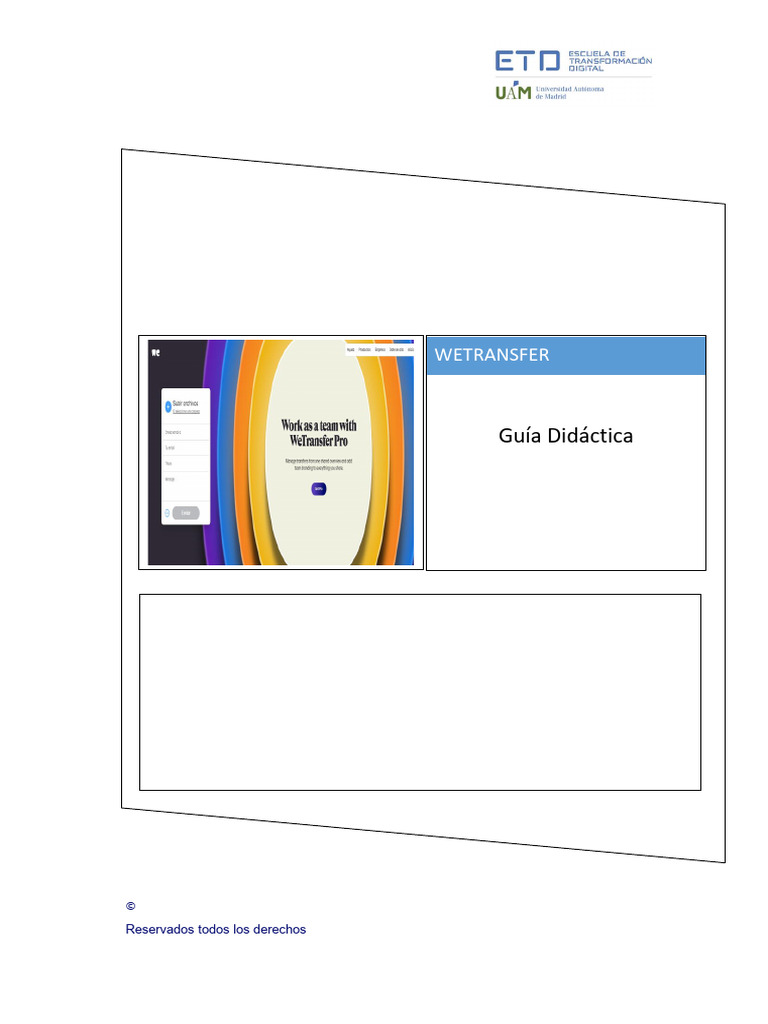 Guía WeTransfer: Envía Archivos Grandes | PDF | Archivo de computadora ...