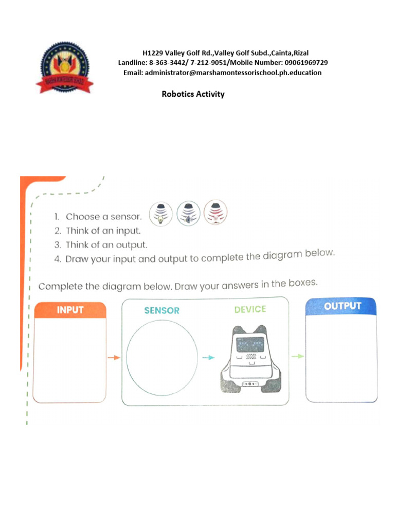Robotics Activity Registration Form | PDF