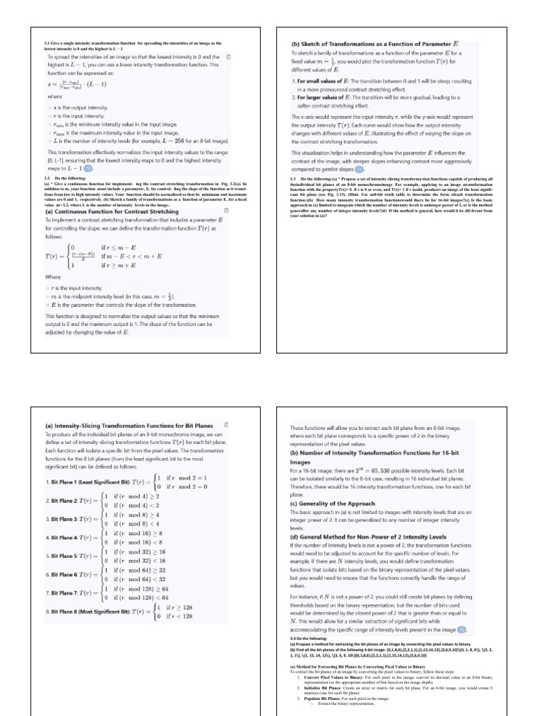 Intensity Transformation Functions | PDF | Signal Processing ...