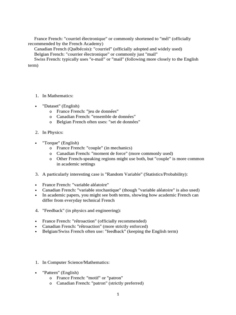 France French | PDF | Applied Mathematics | Physics