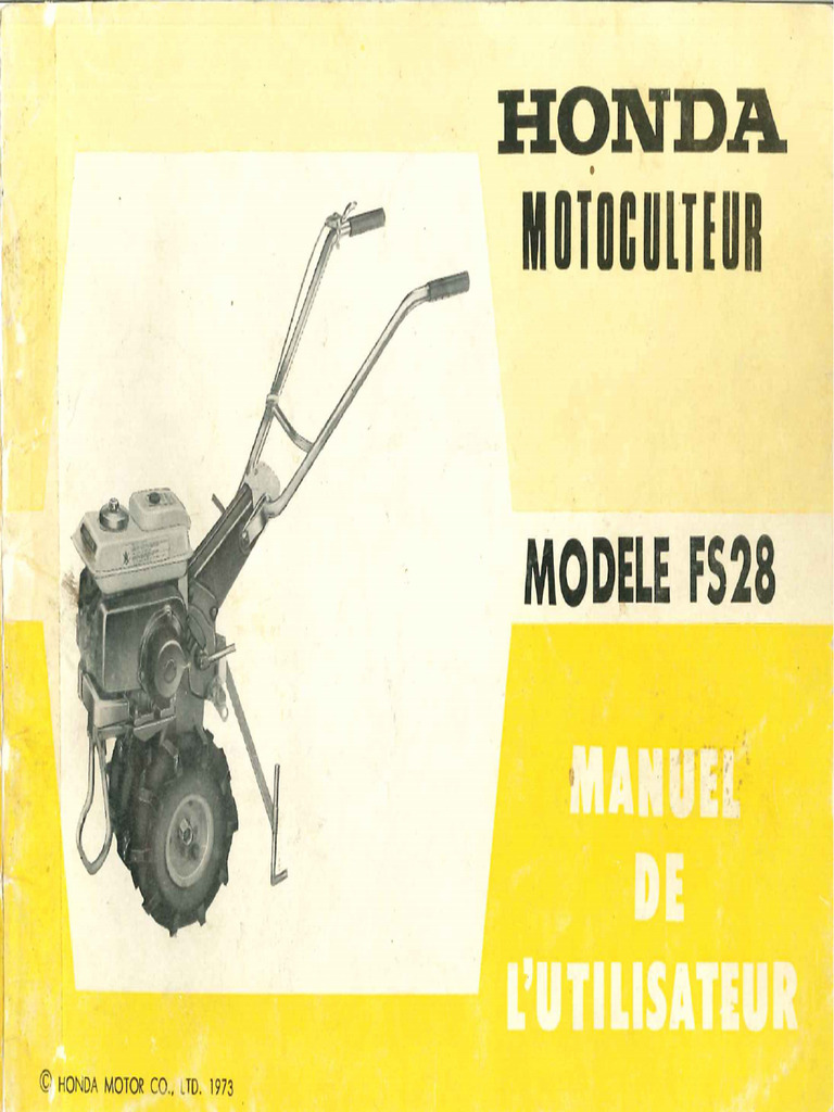 HONDAManuel_Utilisateur_FS28 | PDF