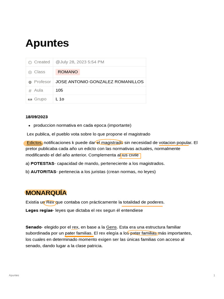 Producción Normativa en la Antigua Roma | PDF | Posesión (Ley) | Roma ...