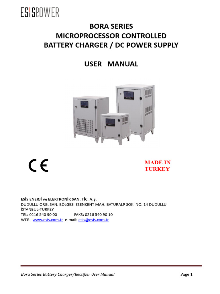 DC Rectifier BORA Series | PDF | Rectifier | Battery Charger