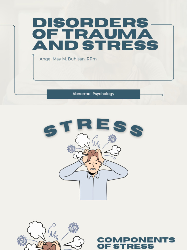 Trauma and Stress Disorders Overview | PDF | Dissociation (Psychology ...