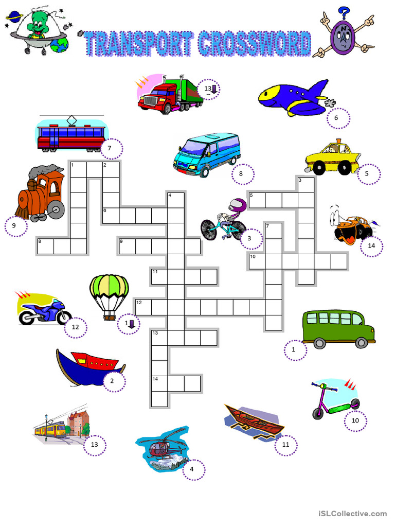 Transport Crossword PDF