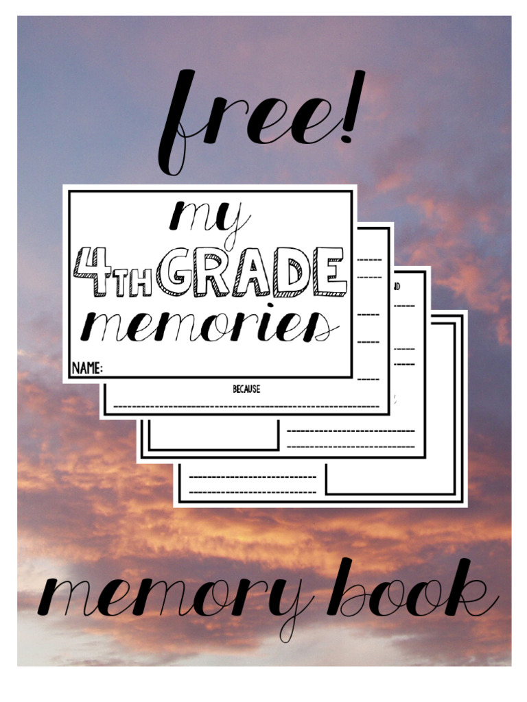 Free Memory Book Template for Students | PDF | Career & Growth | Social ...
