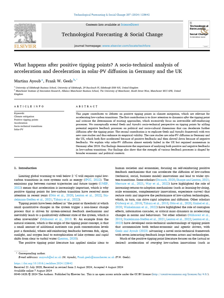 Geels | PDF | Policy | Innovation