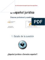 El Español Jurídico - Discurso Profesional y Académico