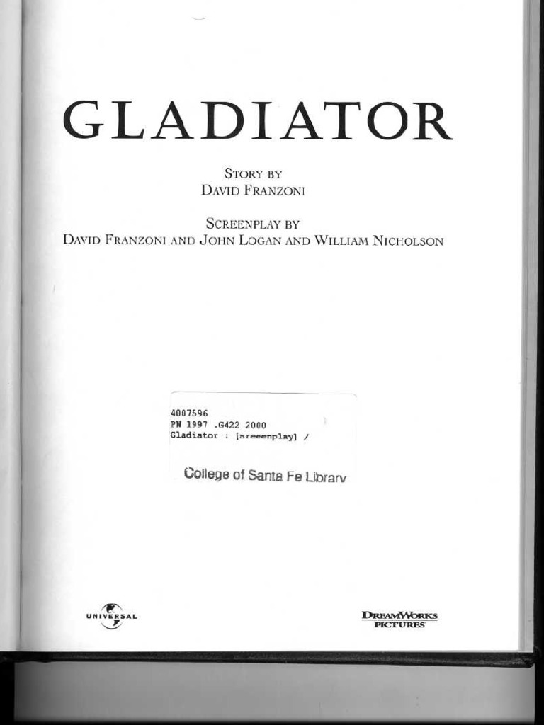 Gladiator Pdf