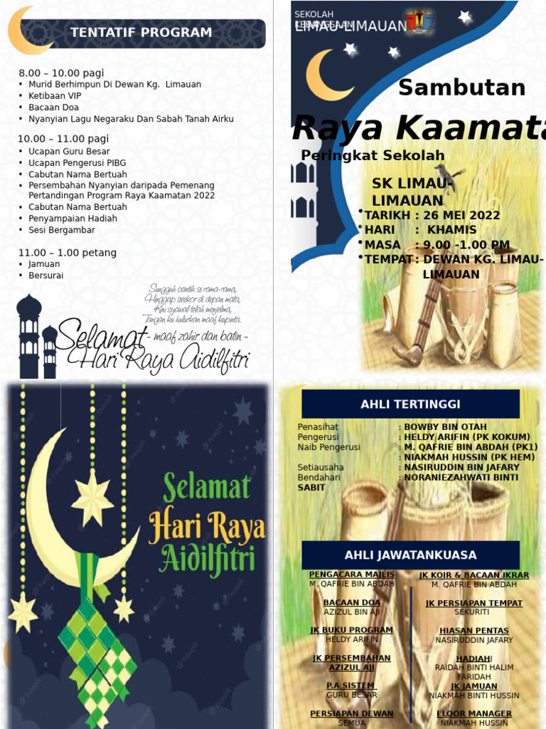Buku Program Sambutan Hari Raya 2019 | PDF