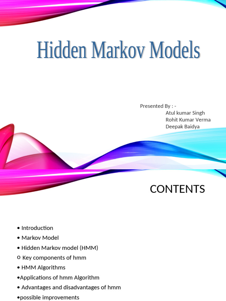 Hidden Markov Model | PDF | Speech Recognition | Cognitive Science