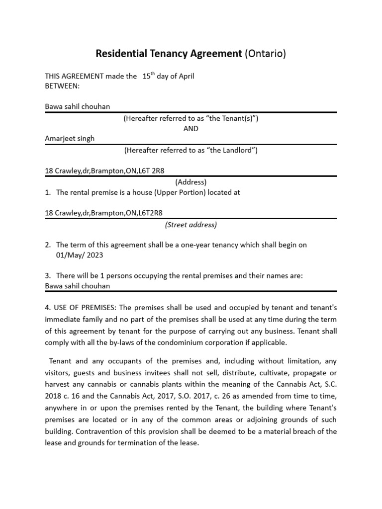 My document pdf leasehold estate lease